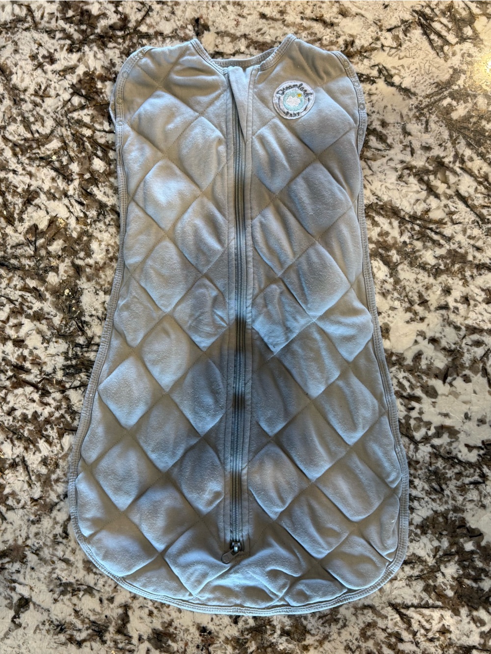 Dreamland baby weighted Gray Swaddle sleep sack